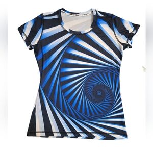 INKnBURN Women's Hypnotic Tech Shirt Size Small Athletic Running Top